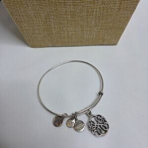 Alex & Ani 2012 Expandable Silver-Tone Path Of Life Bangle Bracelet Jewelry
